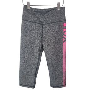 Victoria Secret Sport Leggings S/P Womens Grey Pink Skinny High Rise Athleisure